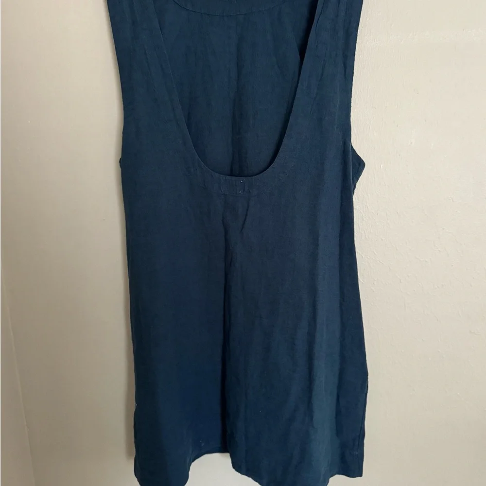 Free People Navy Mini Dress with Pockets - Picture 5 of 12